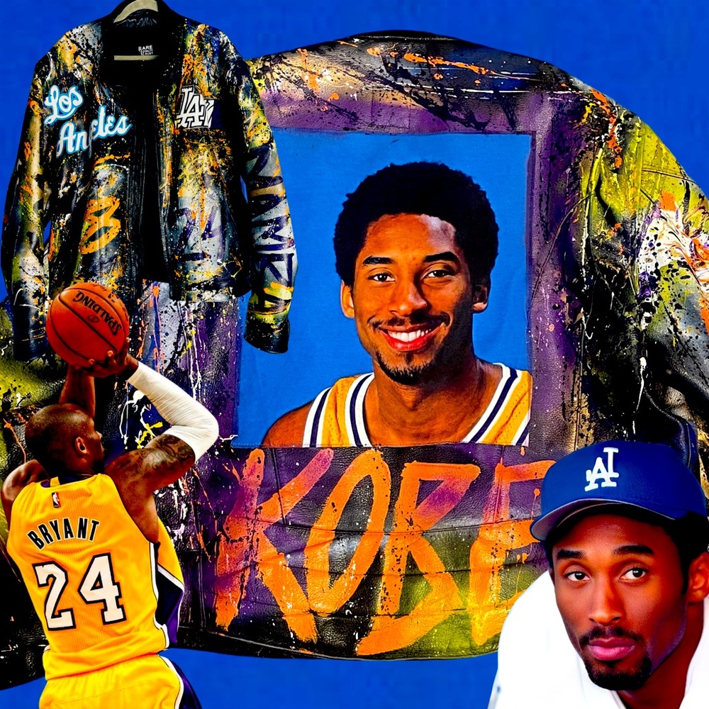Rare Kobe Bryant Mamba Genuine Leather Jacket